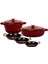 Döküm Bordo 7 Parça Tencere & Tava Seti – Göz Alıcı Renk, Eşsiz Lezzet 1