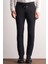 Siyah Yan Cep Düz Paça Slim Fit Chino Casual Pantolon 1003255158 1
