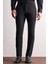 Siyah Yan Cep Açık Paça Esnek Slim Fit Classic Classic Pantolon 1003255163 1