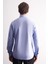 Mavi Yarım Italyan Yaka Uzun Kol Premium Slim Fit %100 Pamuk Gömlek 1004255194 5
