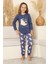Kız Çocuk %100 Pamuk Interlok Kumaş Pijama Takımı 6-15 Yaş 12421 1