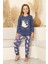 Kız Çocuk %100 Pamuk Interlok Kumaş Pijama Takımı 6-15 Yaş 12421 3