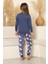 Kız Çocuk %100 Pamuk Interlok Kumaş Pijama Takımı 6-15 Yaş 12421 4
