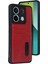 Xiaomi Redmi Note 13 Pro 5g Kılıf Sara Kartvizitli Deri Kılıf - Kırmızı 1