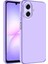 Samsung Galaxy A07 4g Nano Içi Kadife Silikon - Lila 1