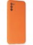 Samsung Galaxy A03S Kılıf Nano Içi Kadife Silikon - Turuncu 2