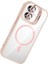 Joko Apple Iphone 16 Remim Lensli Magsafe Standlı Kapak - Pembe 2