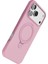 Apple Iphone 17 Pro Regal Magsafe Standlı Kapak - Açık Pembe 4