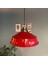 Asaletli Kırmızı Tekli Avize Eskitme Kum Saati Başlık Retro Sarkıt Lamba Restoran Salon Aydınlatma 5