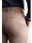 - Koyu Bej Yan Cep Düz Paça Pamuklu Slim Fit Chino Casual Pantolon 1003255165 4