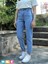 Mom Fit Rahat Kesim Kadın Jean Pantolon Mavi Siyah Kot 1