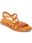 Turuncu Hakiki Deri Kadın Sandalet - K24Y1SN67668-M39 6