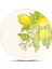 Cam Kesme Tahtası ve Sunumluk Yuvarlak Vintage Lemon 30X30 cm 2