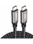 Type C To Type C 100 Watt Android Huawei Xiaomi Iphone Hızlı Şarj Data Kablosu Siyah 3 Metre 2