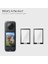 360 X4 ile Uyumlu Aksiyon Kameras Cam Ekran Koruyucu Glas.tr Full Cover (2 Adet) - AGL09309 2