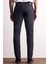 Lacivert Yan Cep Düz Paça Pamuklu Slim Fit Chino Casual Pantolon 1003255165 4