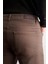 Kahverengi 5 Cep Casual Slim Fit Pamuklu 5 Cep Pantolon 1003255318 5
