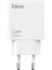 Hkm Tech Extra Slım Gan 20W Usb-A ve Type-C Çift Portlu Hızlı Şarj Aleti, Ultra Ince Güç Adaptörü, Beyaz 2