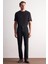 Siyah 5 Cep Düz Paça Esnek Slim Fit Casual Pantolon 1003255157 2
