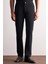 Siyah 5 Cep Düz Paça Esnek Slim Fit Casual Pantolon 1003255157 3