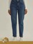 Mom Fit Rahat Kesim Kadın Jean Pantolon Mavi Siyah Kot 1