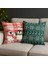 Yılbaşı Temalı 2'i Kadife Kırlent Kılıfı 43X43 cm Nakış Görünümlü Set Dijital Baskılı 3