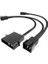 – 4 Pin Molex Fan Dağıtım Kablosu ((5,25 Inç) 12 V – 3 x 3 Pin Fiş 2 Kutuplu, 20-20-20CM) 2