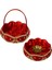 Kırmızı Kına Sepet Tepsi Takımı 1