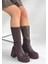 Sptrns Moki Kahverengi Cilt Topuklu Çizme (Numara: 36) 3