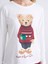 Yeni Sezon Ayı Teddy Baskılı Kadın Pijama Takımı Anne Kız Kombini 3