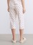 Yeni Sezon Beli Lastikli Desenli Kadın Kapri Pijama Altı 2