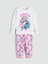 Yeni Sezon Bisiklet Yaka Stitch Baskılı Kız Çocuk Pijama Takımı 1