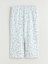 Yeni Sezon Beli Lastikli Çiçekli Kadın Kapri Pijama Altı 1