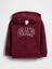 Erkek Bebek Bordo Gap Easy Logo Baskılı Fermuarlı Sweatshirt 1