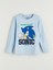 Yeni Sezon Bisiklet Yaka Sonic Baskılı Erkek Çocuk Pijama Takımı 2