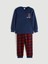 Yeni Sezon Bisiklet Yaka Polar Erkek Çocuk Pijama Takımı 1