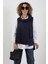Lacivert Cepli Nubuk Bluz 1