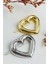 Kalp Tasarım Metal Halka Çıt Çıt Klipsli Pinterest Toka Gümüş 1