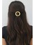 Oval Tasarım Metal Halka Çıt Çıt Klipsli Pinterest Toka Altın 3