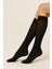 Kadın Diz Altı Pantolon Çorap Orta Kalın Micro 40 Siyah Mat Mus Çorap 1