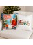 Çift Tarafı Baskılı Candy Christmas Desenli 2'li Set Kadife Kırlent Kılıfı Yılbaşı - Noel 1