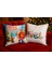Çift Tarafı Baskılı Candy Christmas Desenli 2'li Set Kadife Kırlent Kılıfı Yılbaşı - Noel 2