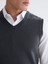 Yeni Sezon Standart Kalıp V Yaka Erkek Triko Süveter 3