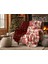 Winterfell Yün Kadife Ekose Çift Taraflı Tv Battaniyesi Red Forrest 140X190 1