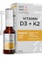 Vitamin D3 K2 1000 Iu, Vitamin E, Zeytinyağı Sayesinde Yüksek Emilim, 20 ml 2