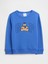 Erkek Bebek Mavi Gap Logo Sweatshirt 1