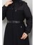 Kışlık Kaşe Kadın Siyah Manto Genç Spor Büyük Beden 58003 6