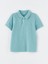 Yeni Sezon Polo Yaka Basic Kısa Kollu Erkek Çocuk Tişört 5