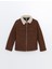 Yeni Sezon Pelüş Yaka Erkek Çocuk Kaşe Mont 1