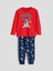 Yeni Sezon Bisiklet Yaka Baskılı Erkek Çocuk Pijama Takımı 1